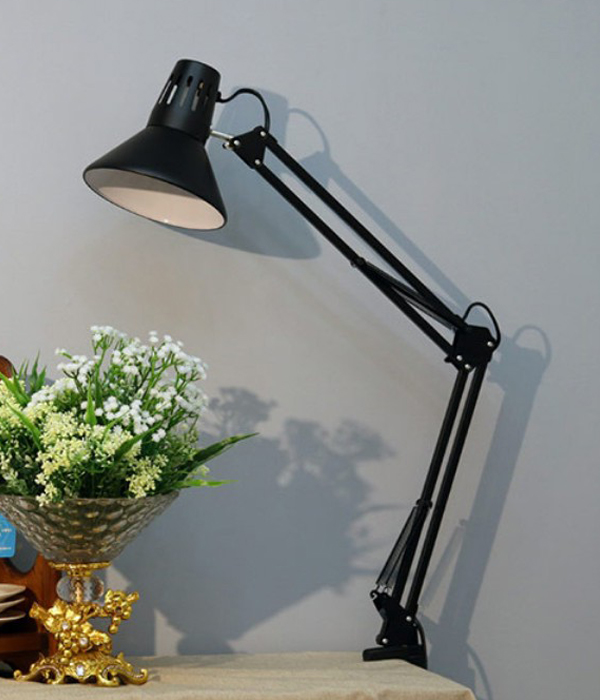 마초 클램프 집게, 책상스탠드 (화이트, 블랙)